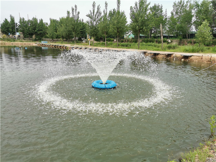 太陽能噴泉曝氣機