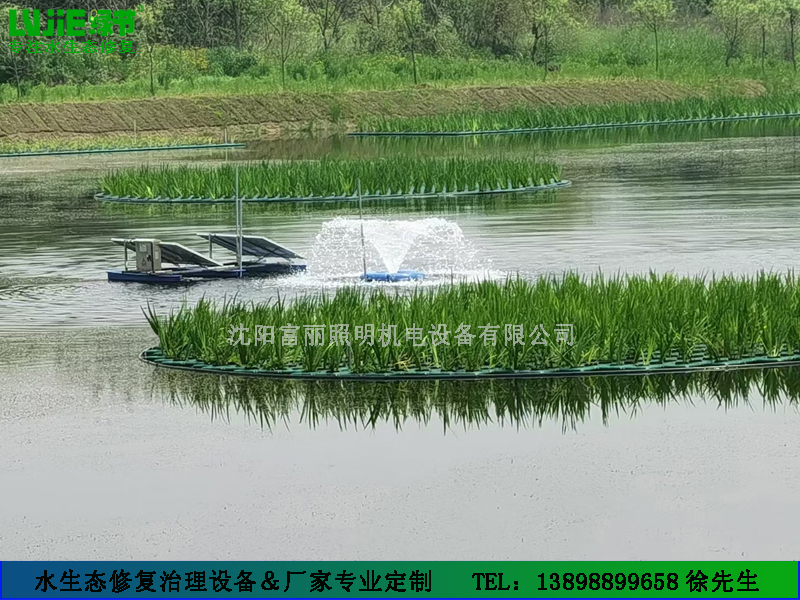 富麗水處理設備-綠節(jié)-太陽能噴泉式曝氣機 產(chǎn)品說明